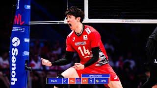 Yuki Ishikawa DESTROYED Canada in Men's VNL 2024 !!!