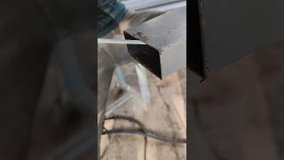 brilliant idea.. practical way to close square pipe cavity #welding #stickwelding #weldwheels #diy