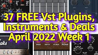 37 Best New FREE VST PLUGINS, Vst Instruments, SAMPLE PACKS & Huge Deals - APRIL 2022 Week 1