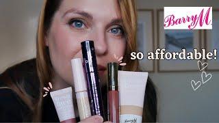 Barry M sale haul and try-on  affordable UK drugstore makeup 