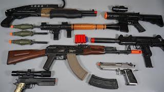 RPG7 Rocket Launcher Toy Gun AK47 Airsoft - Nerf Gun SPAS12 Shot Gun - Realistic Toy Guns Collection