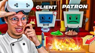 Le RESTAURANT le PLUS DANGEREUX qui existe... (j'ai voulu faire un steak | Job Simulator VR)