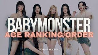 [MAY 2024] BABYMONSTER AGE RANKING/ORDER (OLDEST TO YOUNGEST)