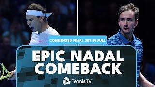 Epic Rafa Comeback! Rafael Nadal vs Daniil Medvedev: Condensed Final Set | Nitto ATP Finals 2019