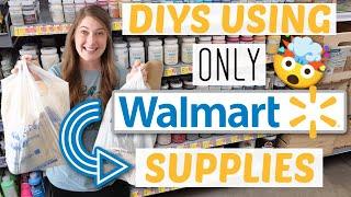 DIYS Using ONLY WALMART Supplies! | I made GORGEOUS Farmhouse Home Decor With These Walmart Items!