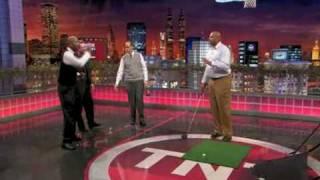 Inside The NBA: Charles Barkley's Crazy Golf Swing Revisted...  and Improved?