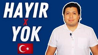 ¡Diferencia Entre 'Hayır' & ' 'Yok' en Turco!