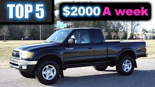 Top 5 ways to make $2000 dollars a week with a Pickup Truck