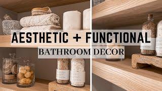 AESTHETIC & FUNCTIONAL BATHROOM DECOR || STYLING || 2024