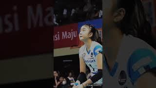 Gendis sudah cantik sejak pemanasan #shorts#volley#gendis