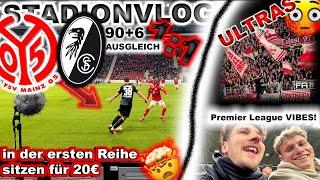 Mainz 05 vs. SC Freiburgfür 20€ in der ersten Reihe ‍ Mainz schockt Freiburg 90+6  STADIONVLOG