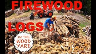 Firewood Cutting - Half a truckload of cherry! - #374