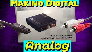 Adding Analog RCA Outputs to a Digital TV the Easy Way - Prozor DAC01s
