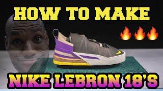 I Made LEBRON 18 Sneakers From Cardboard