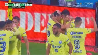 Gol de Federico Viñas | América 6-0 Cruz Azul |  Liga BBVA MX - Apertura 2022 - Jornada 10