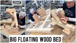 Building a timber frame bed with lots of joinery