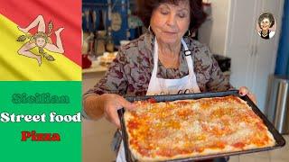 Sicilian Square Pizza #YouTube #cooking #pizza #streetfood