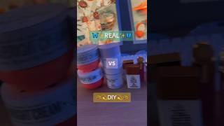 REAL VS DIY SKINCARE⁉️CARDBOARD SKINCARE HAUL #shorts