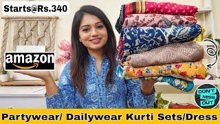 Amazon Kurti/Kurti Set Haul | Stylish Kurtis & Dresses| Amazon Haul | Pink's House