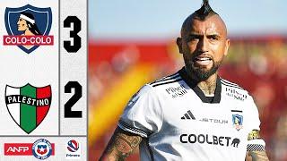 Colo-Colo vs Palestino 3-2 Resumen Y Goles Completo  Primera Division 2024 HD