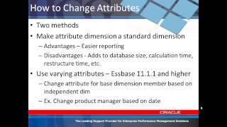 How to Change Attributes - Essbase Quick Tips by HCG