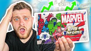 This TOPPS CHROME BOX is Now WORTH OVER £500!! (Marvel Chrome Box Opening!)