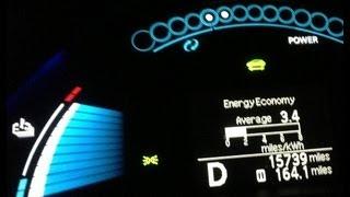 204 miles trip on battery - Nissan Leaf