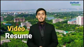 Video Resume | Md. Khadimul Islam | Law Department | Daffodil International University