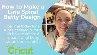 How to Make a Straight Line Spiral Betty Using Vinyl- Step by Step Full Detailed Tutorial,