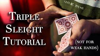 Triple Knuckle Busting Card Tutorial (not for the weak of hand)