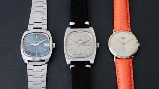 Epic 1970's Watches, Omega, Eterna, and Longines