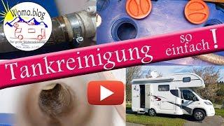 Tankreinigung im Wohnmobil und Wohnwagen.