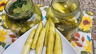 Famous, Ukraine, Fermented Garden CUCUMBERS.  Very crunchy, delicious and healthy. Easy to make.