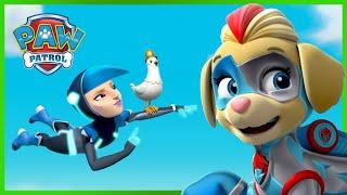 Mighty Twins and Mighty Pups take down Lady Bird! - PAW Patrol - Cartoons for Kids Compilation