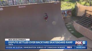 Dispute settled over backyard skateboard ramp in Vista