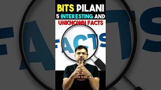 5 Interesting facts about BITS  | BITS Pilani #shorts #bits #bitspilani #bitsat