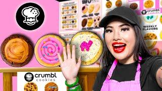 LILY OPENS CRUMBLE COOKIE RESTAURANT IN HER HOUSE | I BUILD MY COOKIE STORE AT HOME BY SWEEDEE
