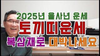 2025년 토끼띠 운세 - 들삼재 복삼재로 좋은 운도 기대된다 99년 기묘생, 87년 정묘생, 75년 을묘생, 63년 계묘생