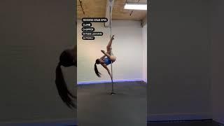 Intermediate Pole Dance Combo// Pole Fitness Tutorial// #poledance #polefitness #polecombo