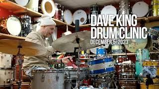 Dave King at Wood & Weather Drum Shop