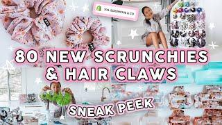 STUDIO VLOG #96  80 NEW SCRUNCHIE HAIR CLAW SNEAK PEEK   New Summer Product Launch 