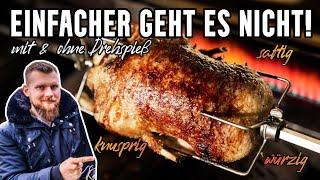 EINFACHER GEHT ES NICHT! Festtagsente vom Gasgrill [knusprig & saftig] zubereiten / grillen / Rezept