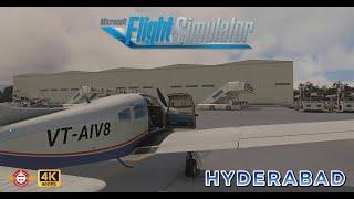 msfs 2020 4K ultra! Visakhapatnam to Hyderabad - IND! Piper PA-28 Cherokee #msfs 2024.