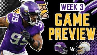 Minnesota Vikings vs Los Angeles Chargers Week 3 GAME PREVIEW