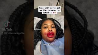 Chick Goes To Colombia To Get Her Lips Tattooed | Dis'JAWN Podcast #shorts