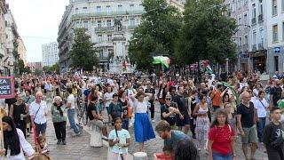 Manifestation contre « le coup de force » de Macron à Grenoble