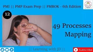 49 Processes Mapping | PMP | PMBOK | PMI | Learning with JD