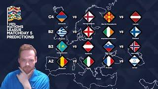 My UEFA Nations League Matchday 5 Predictions! 14/11/24