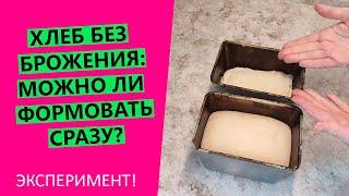 Хлеб на закваске БЕЗ БРОЖЕНИЯ: что будет если  формовать сразу? ЭКСПЕРИМЕНТ!