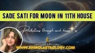 Saturn Transit or Sade Sati For Moon in 11th House: Predictions & Remedies